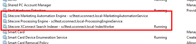 Two out of three xConnect services are not starting.